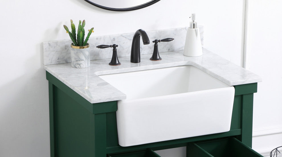 24" Backsplash, Carrara White