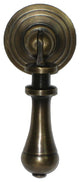 Teardrop Pull With Rosette Backplate, Extra Small