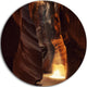 Sunbeam In Antelope Canyon, Landscape Photo Disc Metal Wall Art, 11"