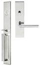 Stockholm Lever, Mortise Entry Handleset, Left Hand, Polished Stainless Steel