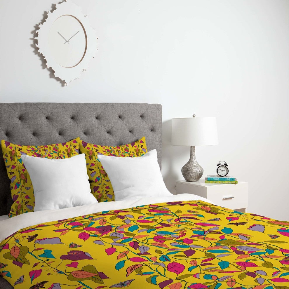 Deny Designs Rachelle Roberts Endless Vines Duvet Cover - Lightweight