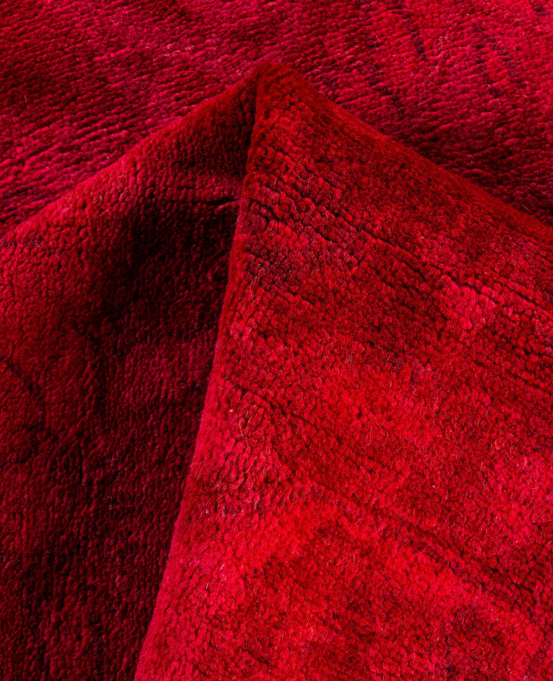 Overdyed One-of-a-Kind Hand-Knotted Area Rug Pink, 3' 1" x 5' 6"