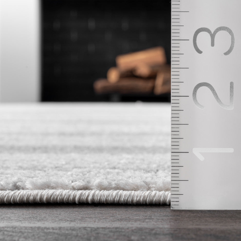 Nuloom Tristan Contemporary Waves Area Rug, Grey 5'x8'