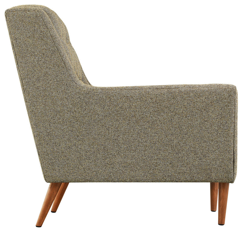 Modern Contemporary Fabric Loveseat , Beige, Fabric