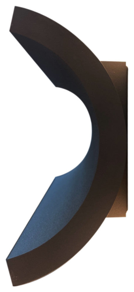 Alumilux Diverge 5"H 2-Light LED Outdoor Wall Sconce Solid Aluminum Bronze Finis