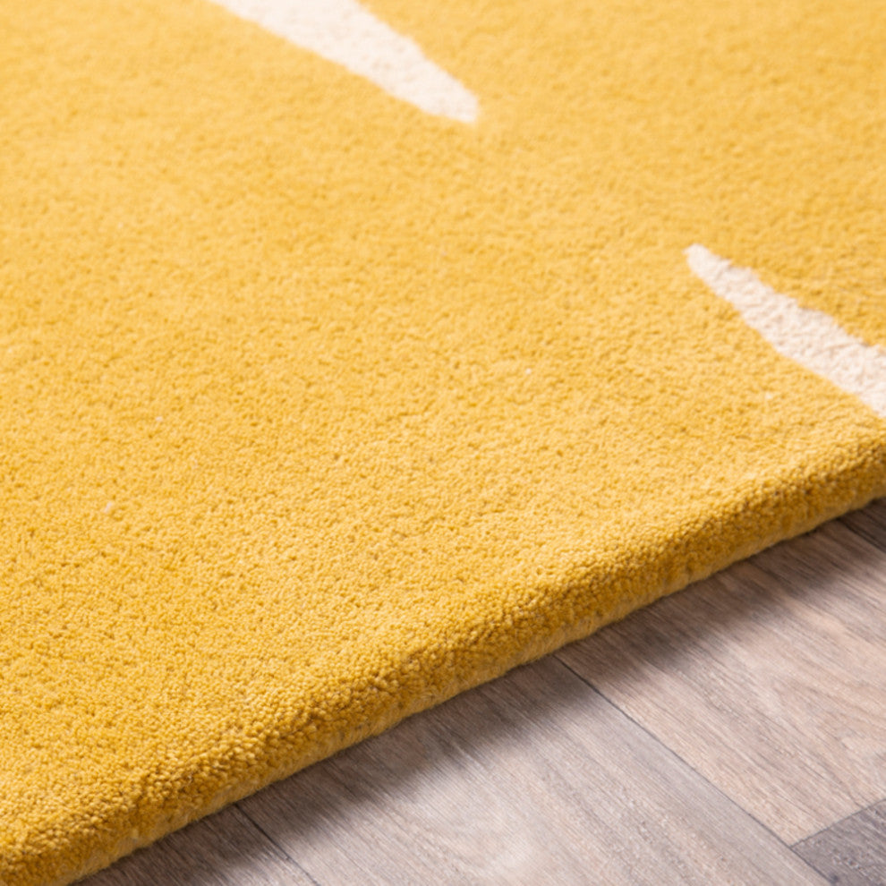 Surya Scion SCI-36 Modern Area Rug, Mustard, 8' x 11' Rectangle