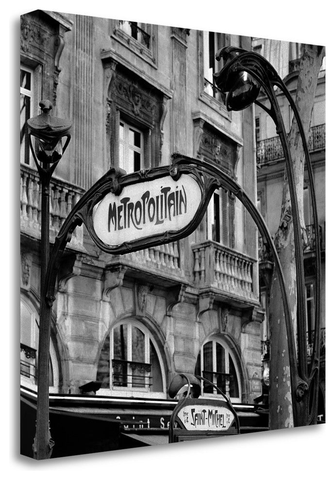 "Metropolitain Paris - 2" By Alan Blaustein, Giclee Print on Gallery Wrap Canvas
