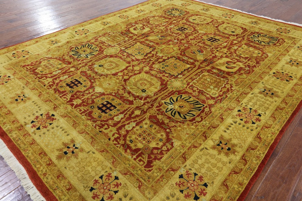 8'x10' Handmade Oriental Peshawar Rug, P2517