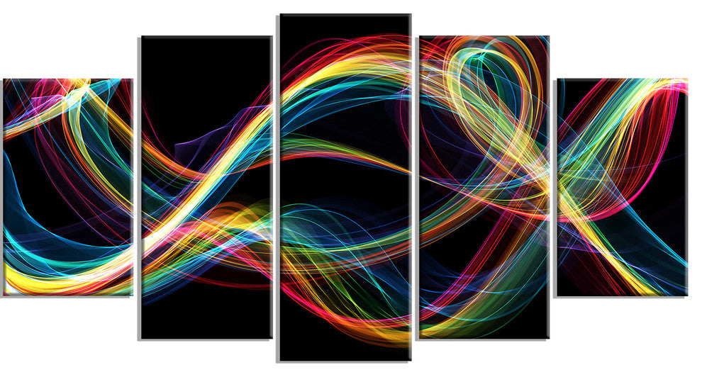 "Colored Smoke" Canvas Painting