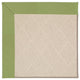 Zoe-White Wicker Machine Tufted Rectangle Rug, Green, 2'6"x12' Runner