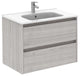 Sansa Modern Floating Bath Vanity Sensation Grey, 32 inch