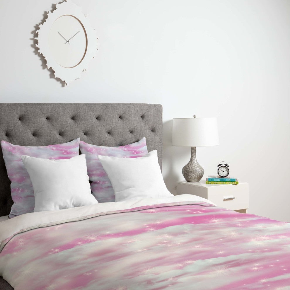 Deny Designs Lisa Argyropoulos Dream Big In Pink Duvet Cover - Lightweight
