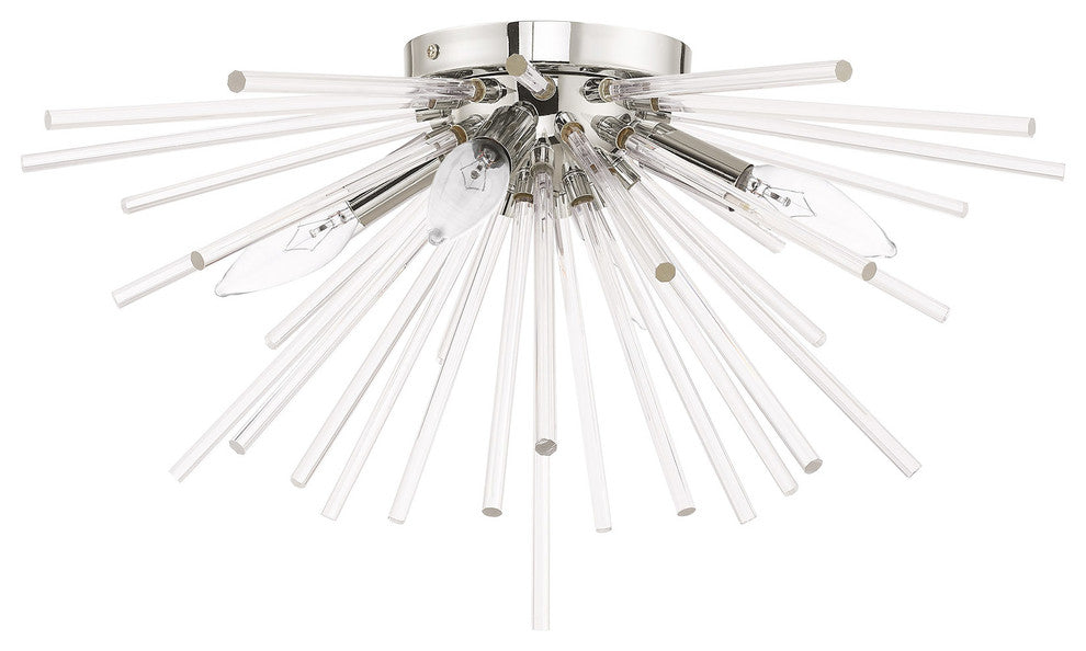 Livex Lighting Polished Chrome 4-Light Ceiling Mount