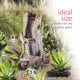 41" Tall Outdoor Rainforest Waterfall Tree Trunk Fountain with LED Lights