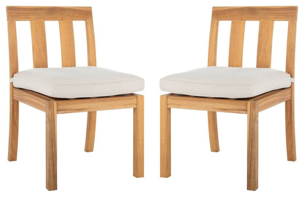 Safavieh Montford Brazilian Teak Dining Chair Natural