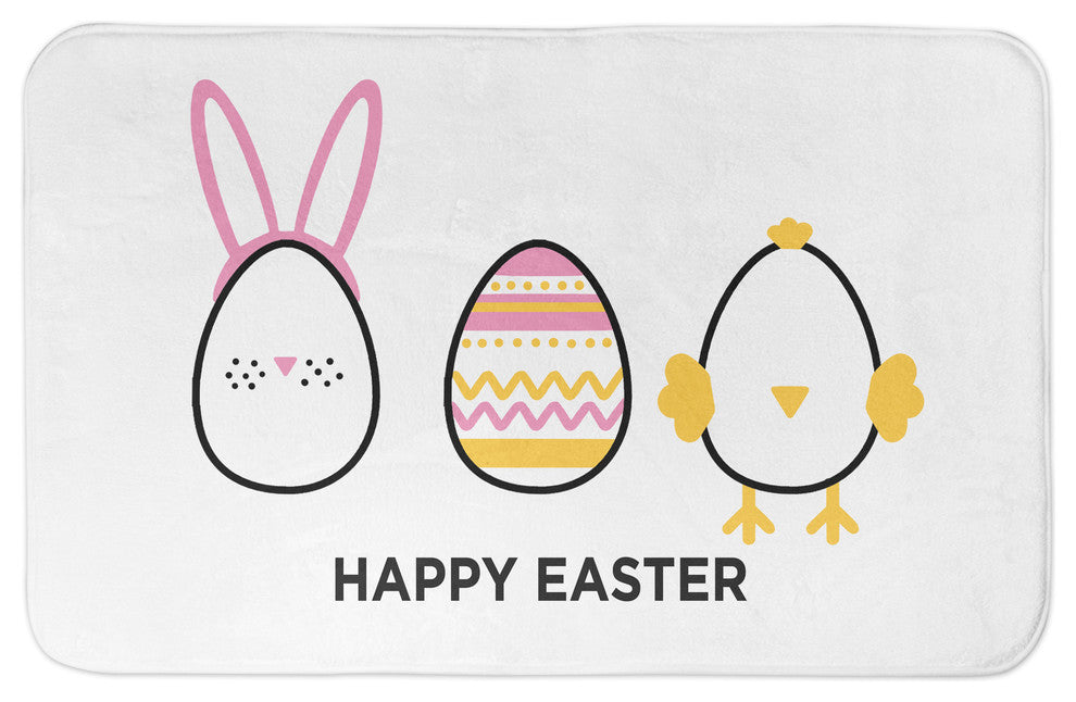 Happy Easter Eggs 34x21 Bath Mat