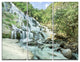 "Maeyar Waterfall in Rain" Photo Metal Wall Art, 3 Panels, 36"x28"