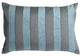 Pillow Decor - Brackendale Stripes Sea Blue Rectangular Throw Pillow