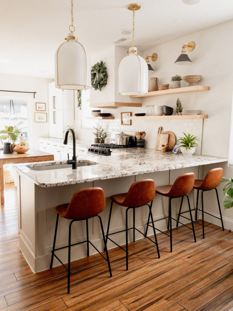 Eldridge 1-Light Pendant, Aged Brass