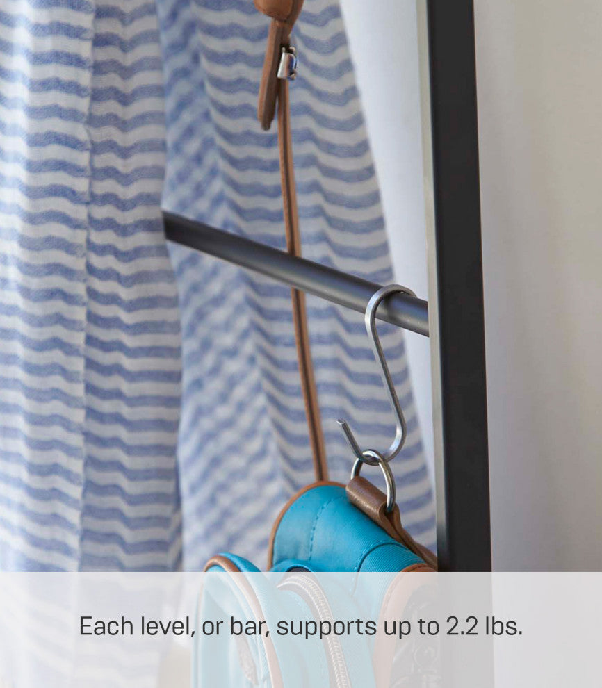 Tower Leaning Ladder Hanger, Black