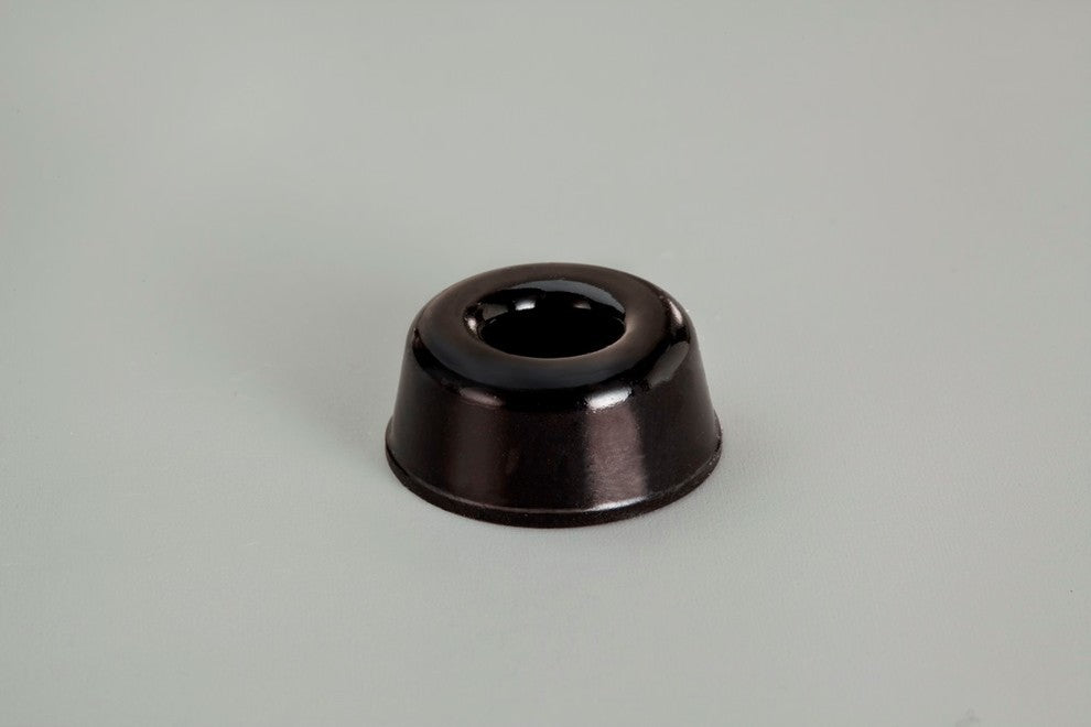 Recessed Adhesive Rubber Door Stops-BS17 .880"x.400"-72pcs, Black