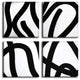 Ready2HangArt 'Curves I-IV' by Norman Wyatt Jr. 4-PC Canvas Art Set