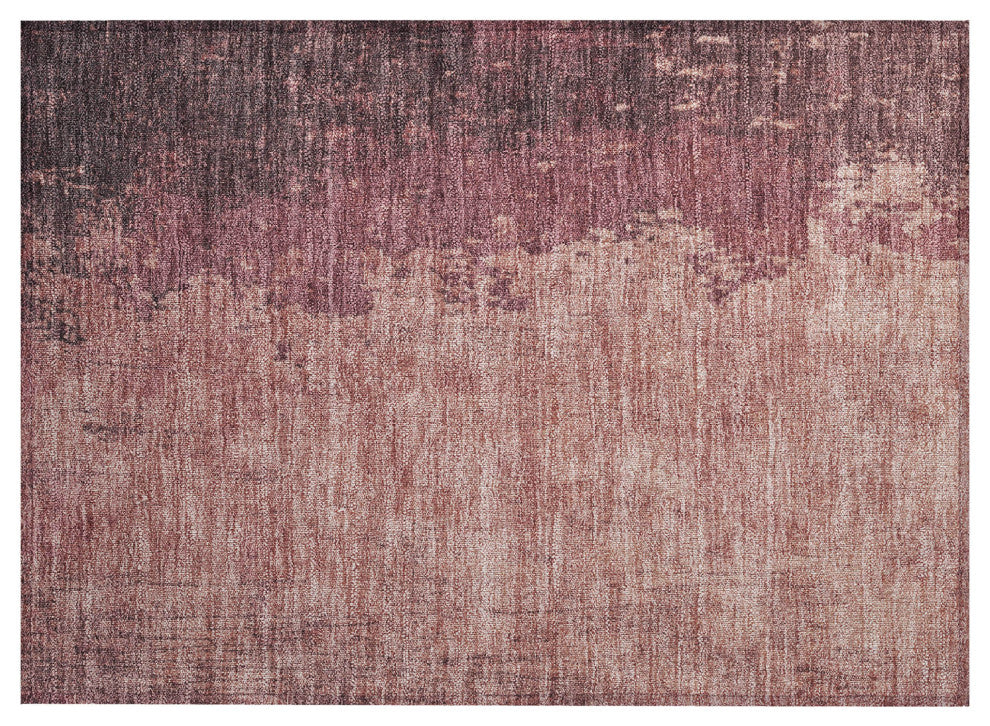 Machine Washable Indoor/Outdoor Chantille ACN1904 Coral 1'8" x 2'6" Rug