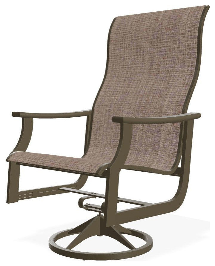 St. Catherine Sling Outdoor Supreme Swivel Rocker, Augustine Fennel/Beachwood