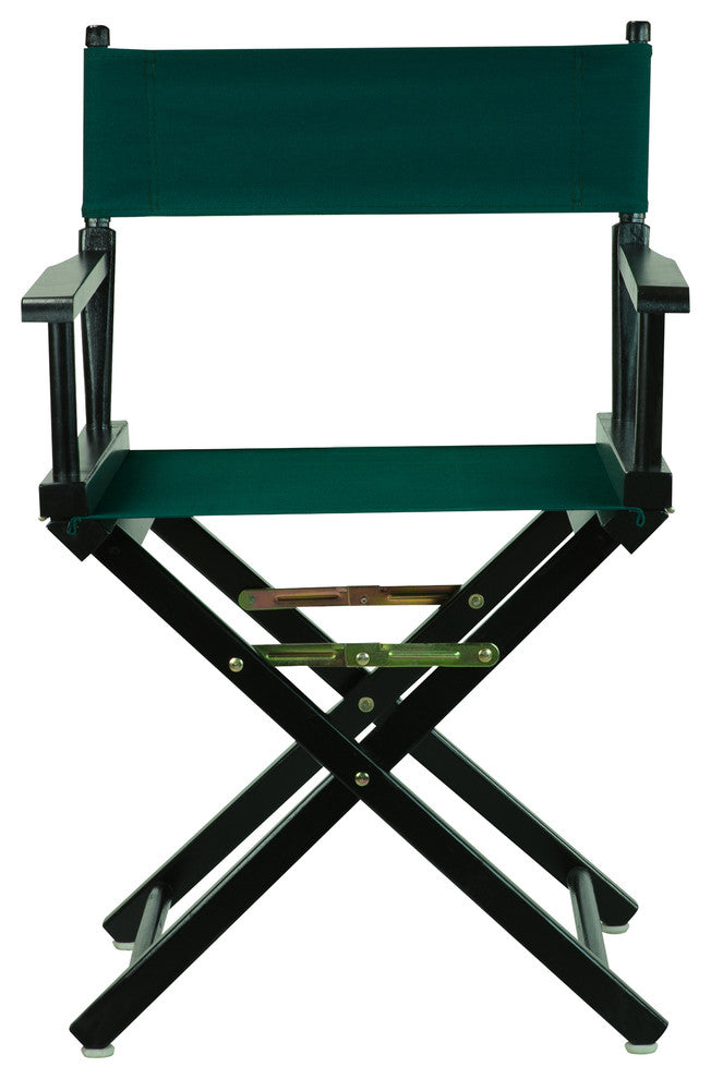 018" Director's Chair Black Frame-Hunter Green Canvas