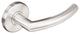 Oslo Lever, Tubular Passage, Satin Stainless Steel, 2-3/8" Backset