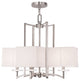 Livex 50705-91 4-Light Brushed Nickel Chandelier, Brushed Nickel