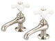Vintage Classic Basin Lavatory Faucet, Polished Nickel, Cross Handles