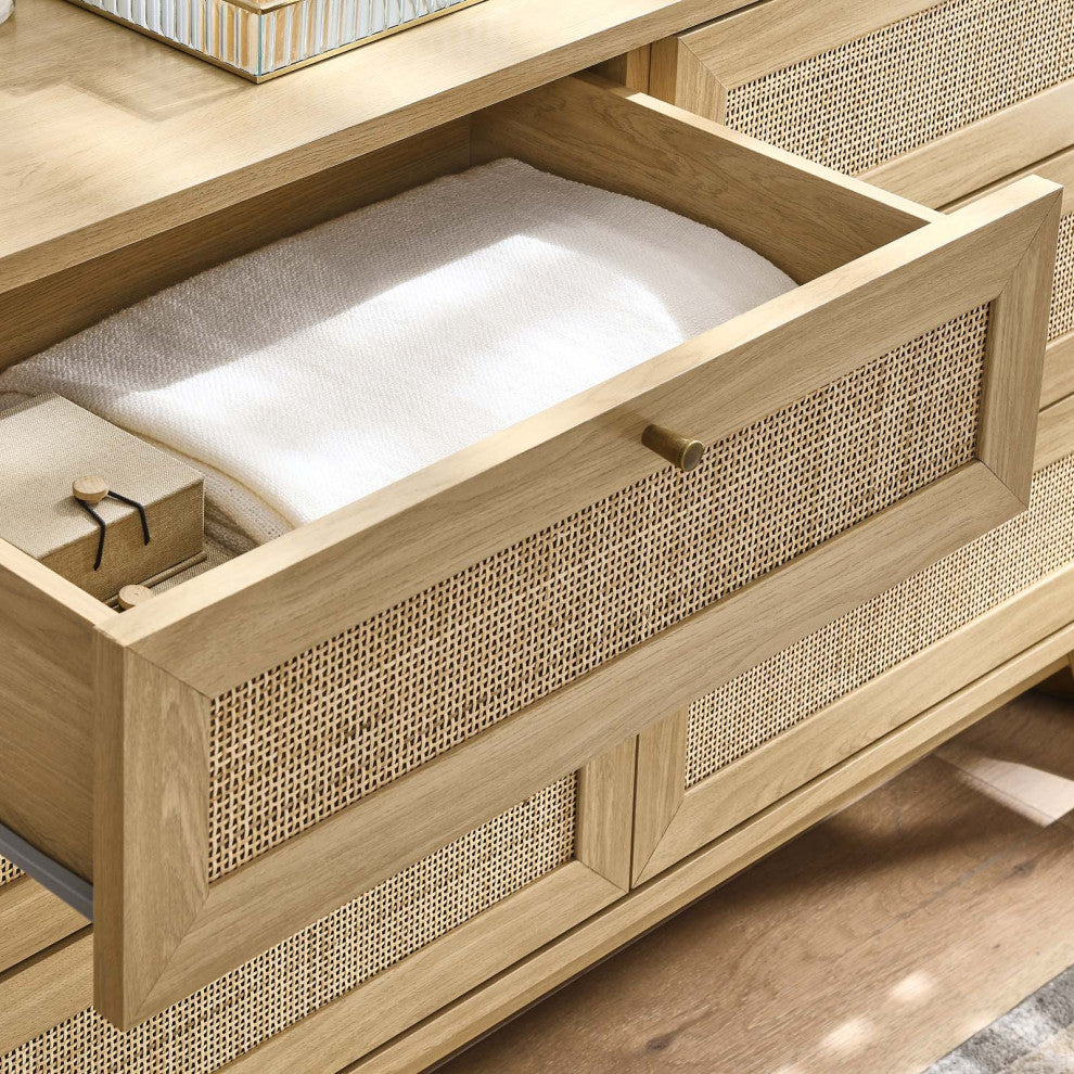 Soma 6-Drawer Dresser, Oak