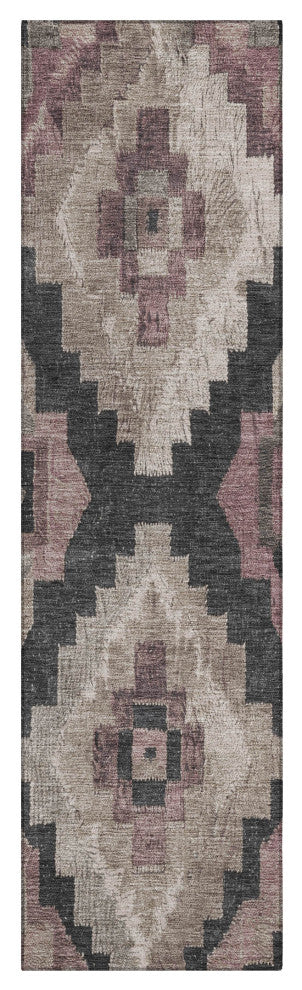 Machine Washable Indoor/Outdoor Chantille ACN1894 Taupe 2'3" x 7'6" Runner Rug