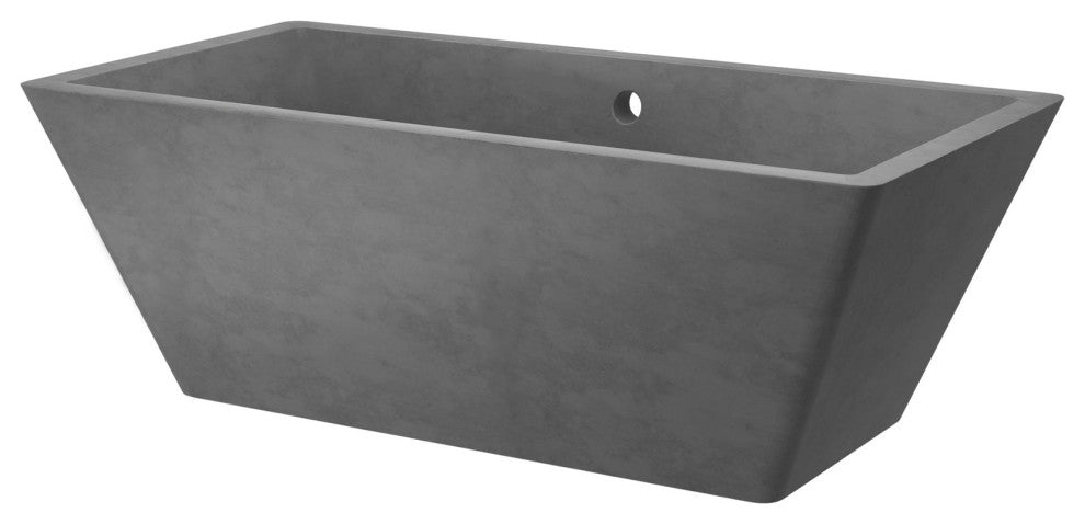 Mendocino Concrete Bathtub, Slate