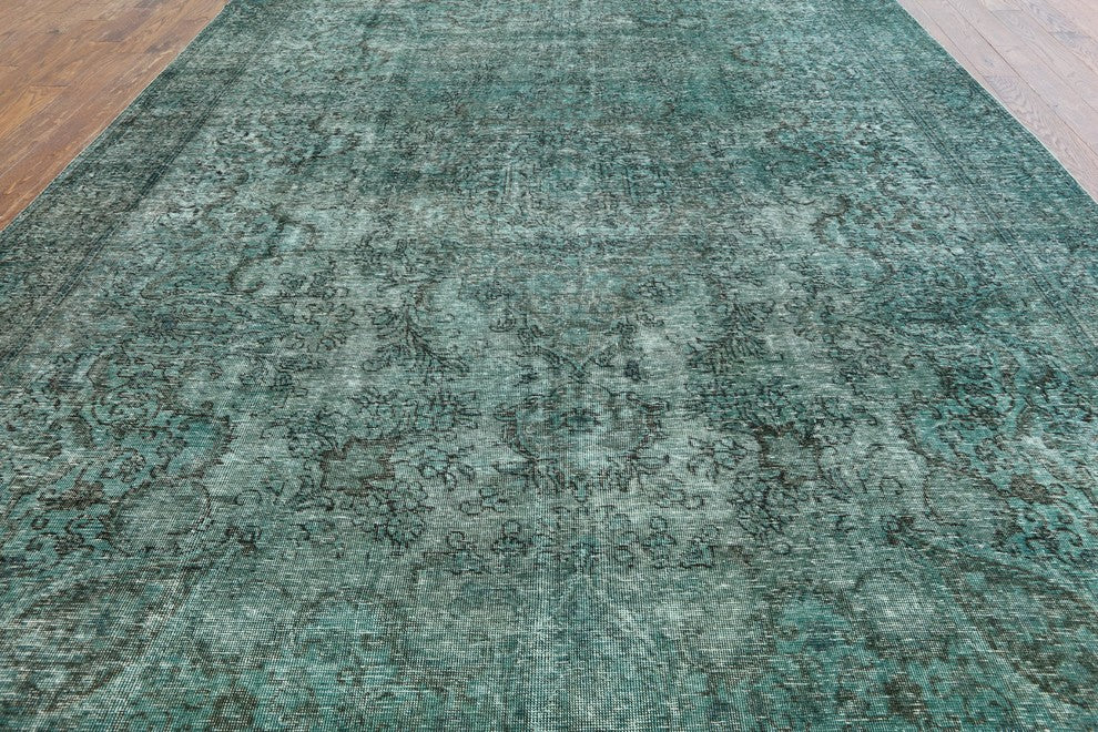 Oriental Hand Knotted Overdyed Wool Area Rug 10'x13, W2290