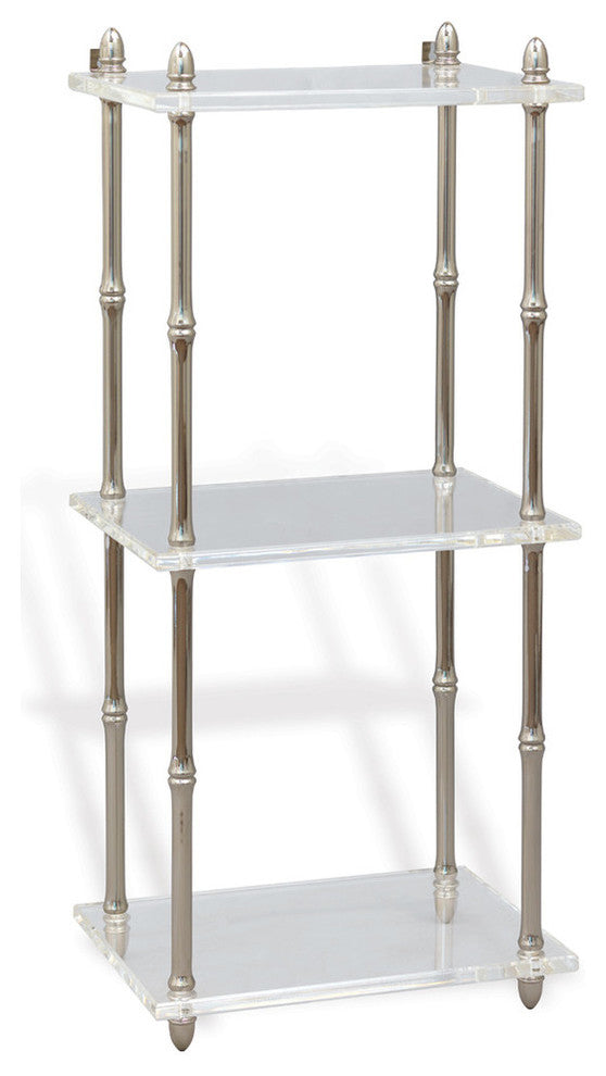 Carmel Nickel/Lucite Shelf