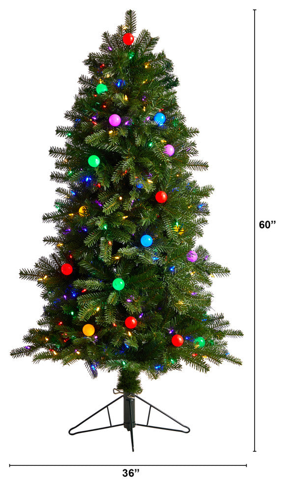 Nearly Natural T3294 5 Montana Mountain Fir Artificial Christmas Tree