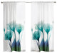 Ombre Bloom 84" Sheer Window Curtain