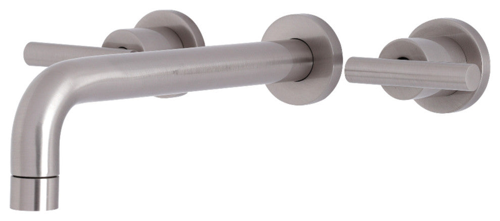 KS8028CML Two-Handle Wall Mount Tub Faucet, Brushed Nickel