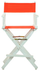 024" Director's Chair White Frame-Orange Canvas