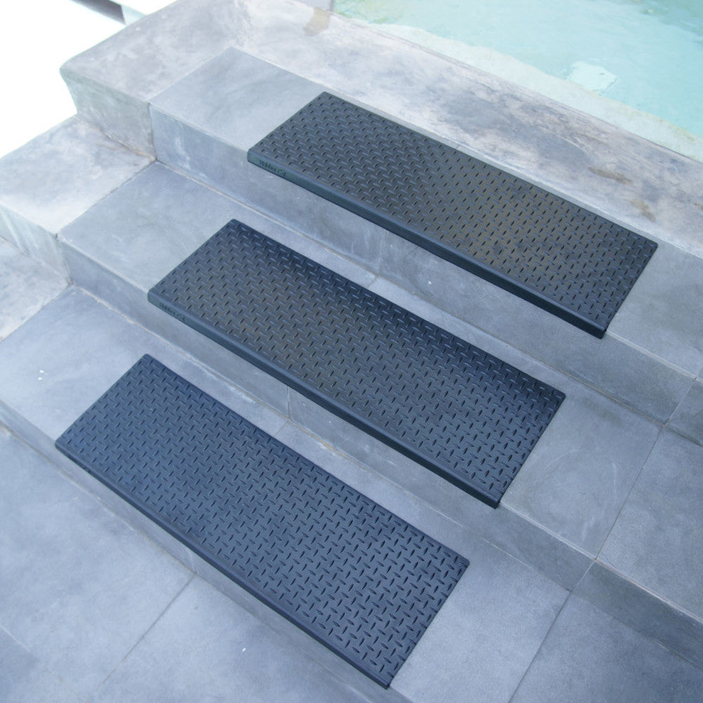 Diamond-Plate Step Mats, Set of 6