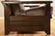 Mesa Frame Futon With Espresso Finish, Storage Drawers, Frame Only