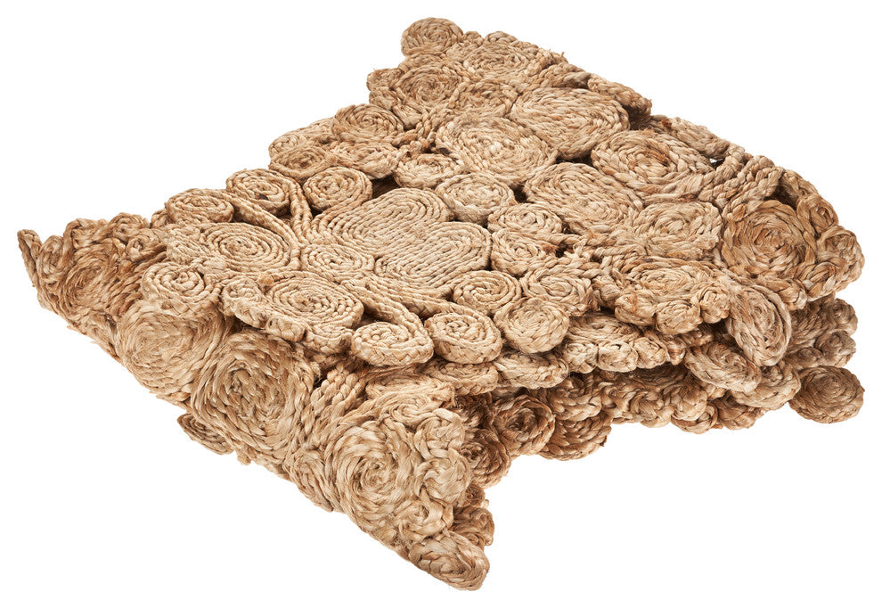 Bordered Braided Organic Jute Table Runner