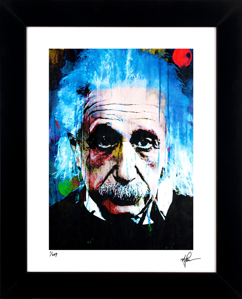 Albert Einstein "Questioning Tomorrow" Art by Mark Lewis