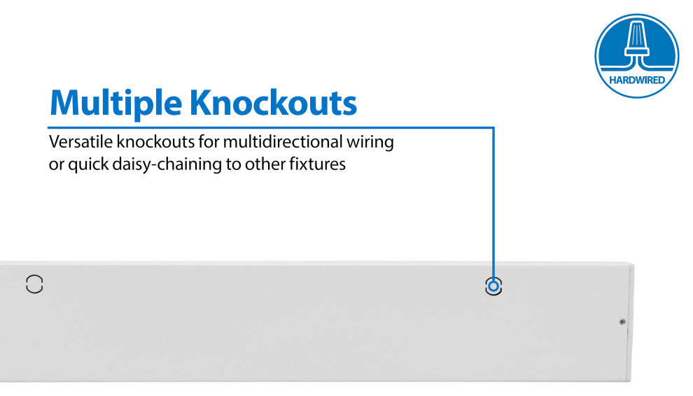 NUC-5 Series Selectable LED Under Cabinet Light, White, 40