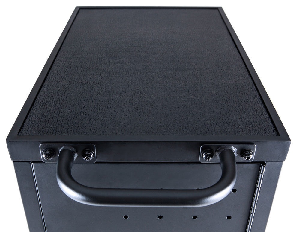 Luxor Black 12 Chromebook Charging Cart Includes Electrical Outlets