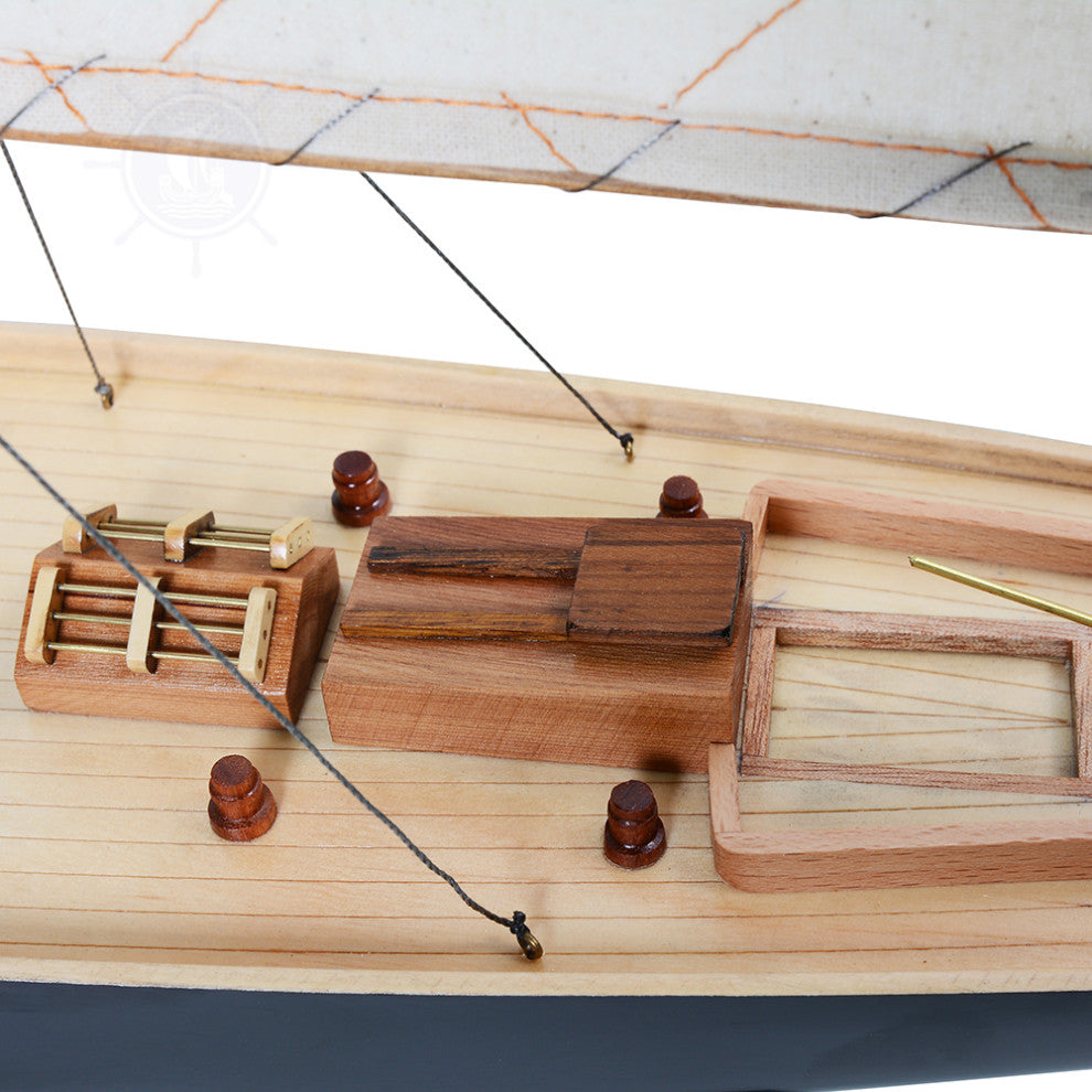 Pen Duick Painted Wooden model sailing boat