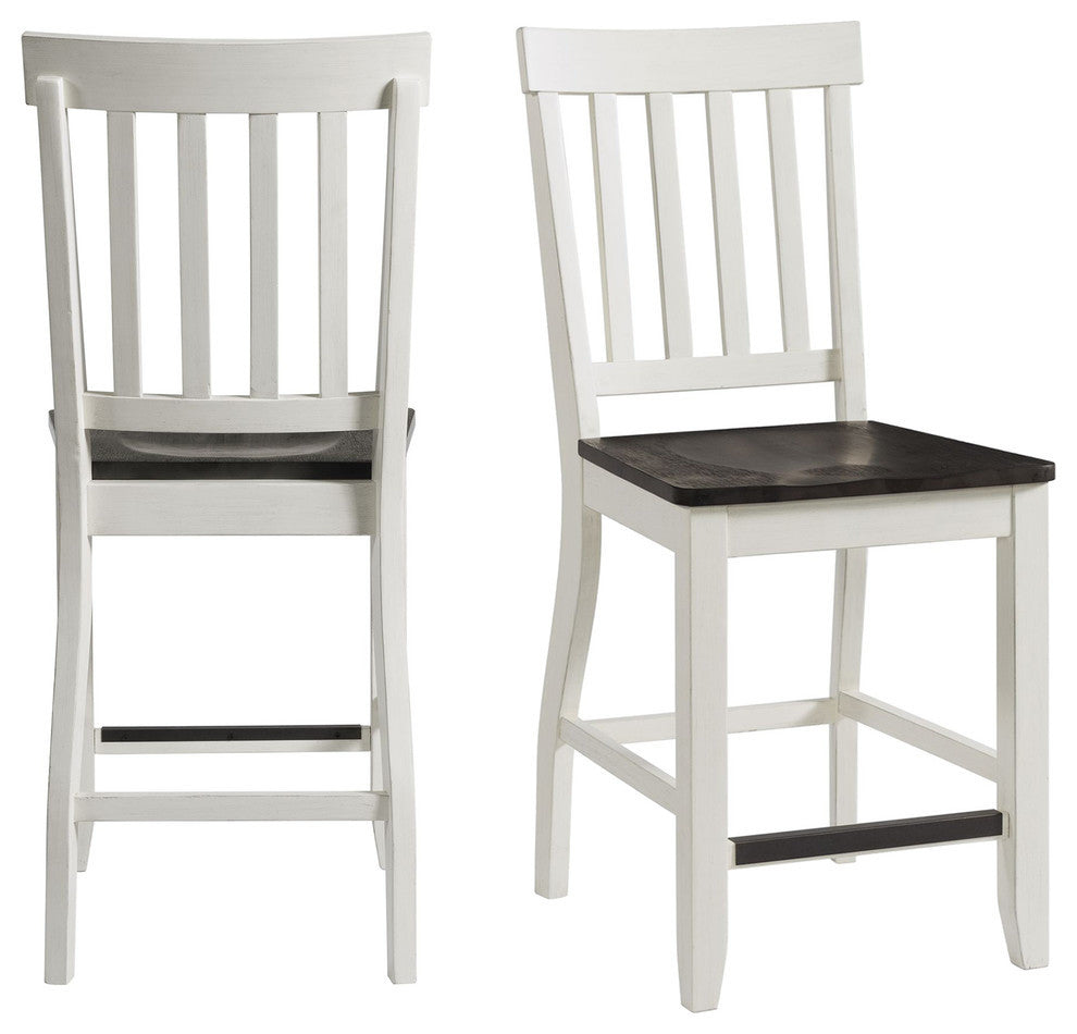 Picket House Furnishings Jamison Two Tone Side Chair Set, Counter Height