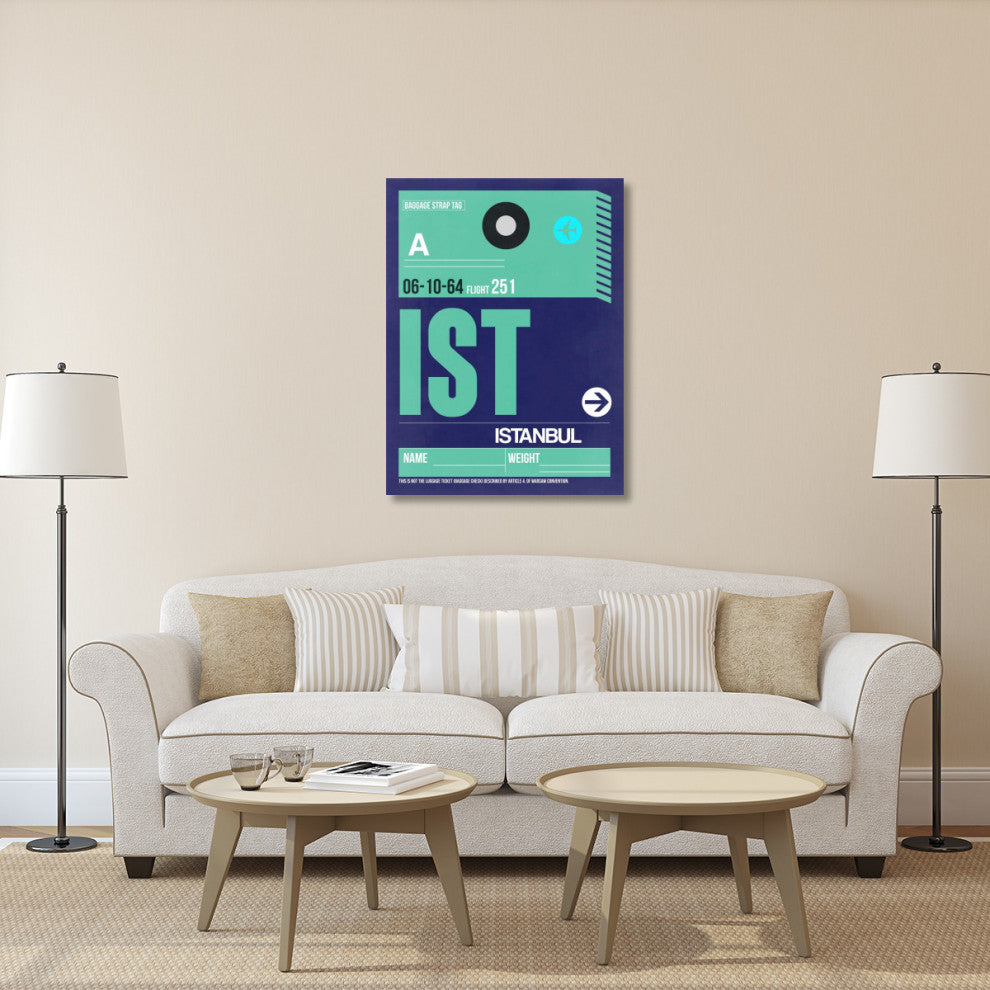 "IST Istanbul Luggage Tag 1" Fine Art Print
